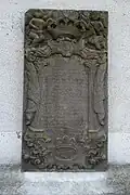 Epitafium nr 2 przy portalu północnym