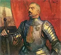 Erazm Barącz na portrecie Leona Wyczółkowskiego (1911), w zbiorach Lwowskiej Galerii Obrazów