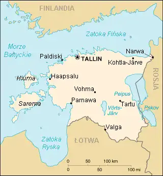 Mapa opisywanego kraju