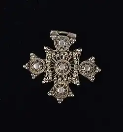 Krzyżyk do naszyjnika, Etiopia, XIX w.