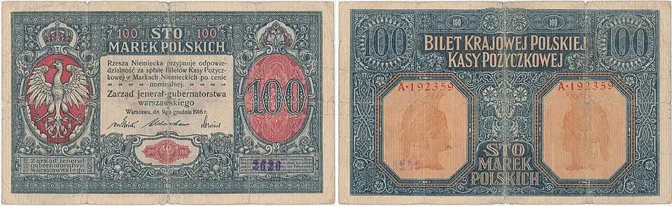 Fałszywe 100 marek jenerał