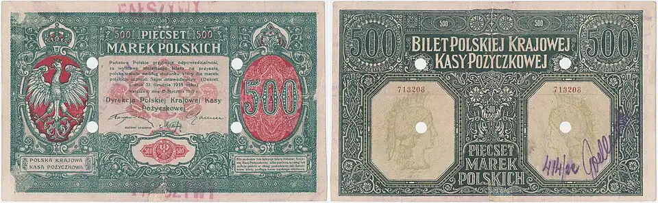 Fałszerstwo pięćsetmarkówki 1919