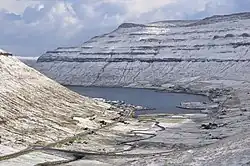 Widok na Kollafjørður i Signabøur.