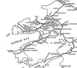 Mapa przebiegu linii kolejowej