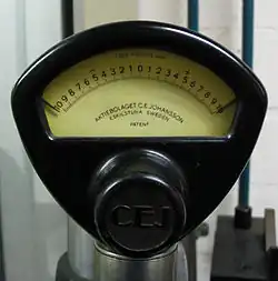 C.E. Johansson zakres ±10 μm,  działka 0,2 μm