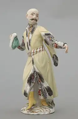 Figurka szlachcica, Miśnia, 1759. Muzeum Książąt Czartoryskich w Krakowie