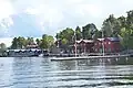 Port na wyspie Stora Fjäderholmen