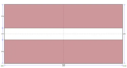 Zwymiarowana flaga Łotwy