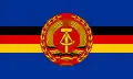 Bandera pomocniczych jednostek pływających Marynarki Wojennej NRD (1966-1990).