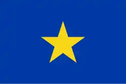 Flaga Wolnego Państwa Kongijskiego (1877–1908) i Konga Belgijskiego (1908–1960)