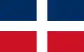 Flaga Dominikany z lat 1844–1861