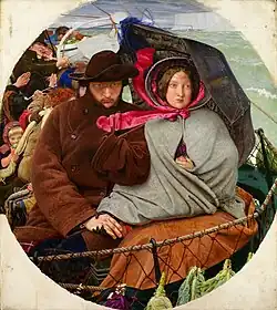 Ford Madox Brown,Ostatnie spojrzenie na Anglię,1852–1855