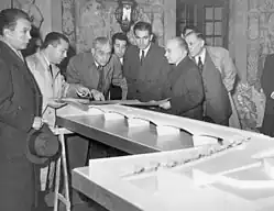 Przy prezentacji makiety mostu Santa Clara w Coimbrze