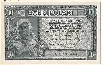 awers fotoprojektu 10 złotych