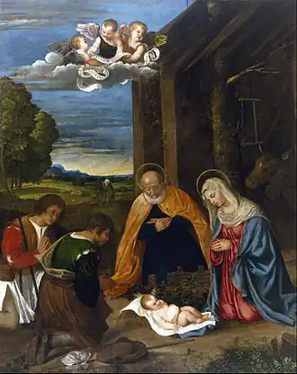 Boże Narodzenie z pasterzami, 1519–1526, Museum of Fine Arts, Houston