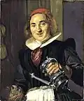 Frans Hals, Młoda kobieta ze szklanką i karafką, ok. 1635