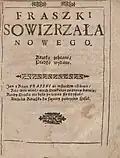 Fraszki Sowiźrzala nowego 1614