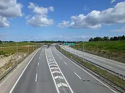 Widok na węzeł autostradowy Rødovre z Motorring 3