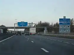 Autostrada A 1 w pobliżu dworca TGV Haute-Picardie