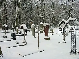 Cmentarz zimą