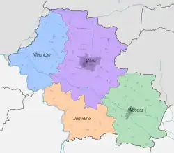 Plan powiatu górowskiego