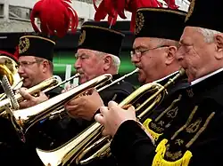 Orkiestra górnicza (Liga Światowa 2012, katowicki Spodek)