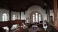 Widok z chóry muzycznej w stronę prezbiterium