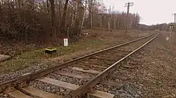 Widok od strony czeskiej (marzec 2020)