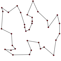 Rozwiązanie przykładowego problemu komiwojażera