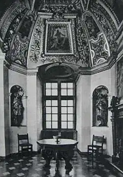 Gabinet w wieży Zygmunta III Wazy (zdjęcie z lat 30. XX wieku)