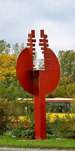 Biennal – jedna z rzeźb tzw. galerii samochodowej na ulicy Kasprzaka w Warszawie przygotowana w 1968 r. na pierwsze warszawskie Biennale Rzeźby w Metalu