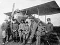 Tureccy piloci przy samolocie Halberstadt D.III