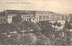 Gare de Strasbourg około 1910 roku