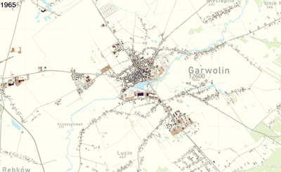 Historyczny rozwój Garwolina od 1965 do 2020 roku.