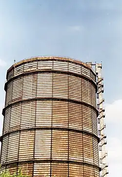 Zbiornik gazu na Naramowicach w 1993 roku