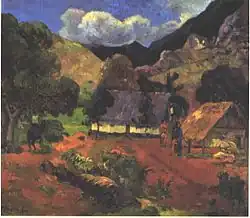 Paul Gauguin, Pejzaż z trzema osobami, 1901