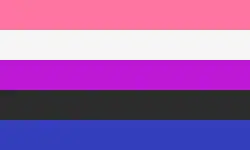 Flaga osób genderfluid
