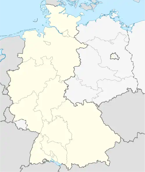 Mapa konturowa Niemiec