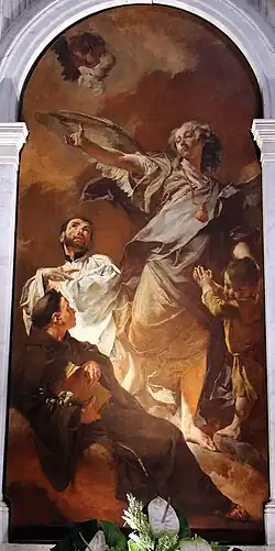 Giovanni Battista Piazzetta Archanioł Rafał ze św. Antonim Padewskim i św. Ludwikiem, 1730