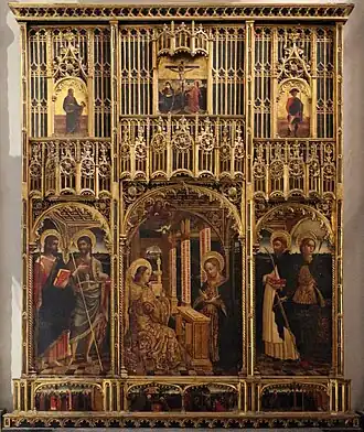 Giovanni Mazzone, poliptyk Zwiastowanie, przed 1469