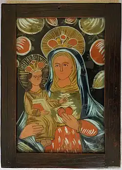 Obraz malowany na szkle,I poł. XIX w.