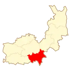Położenie na mapie powiatu