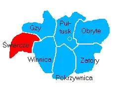 Położenie na mapie powiatu