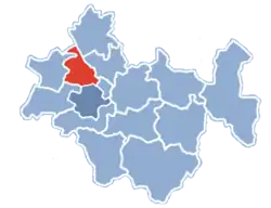 Położenie na mapie powiatu