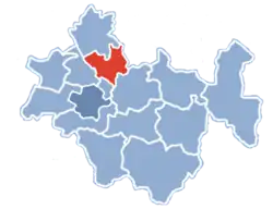 Położenie na mapie powiatu