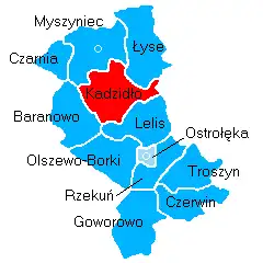 Położenie na mapie powiatu