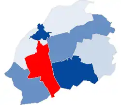 Położenie na mapie powiatu