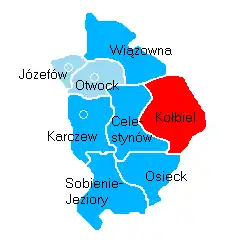 Położenie na mapie powiatu