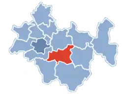 Położenie na mapie powiatu