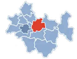 Położenie na mapie powiatu